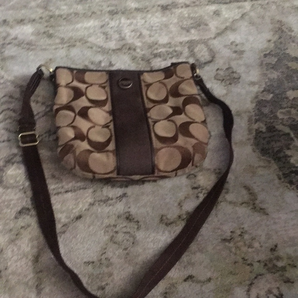 Brown coach crossbody bag!